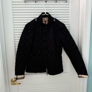 Burberry jacket- black quilted